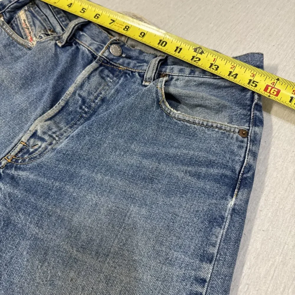 Diesel Straight Mens 31x34 Blue Jeans Wash Cowboy Western Nice Fade